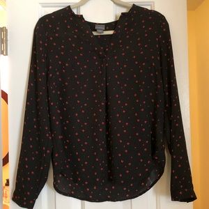 Covington Black and red blouse